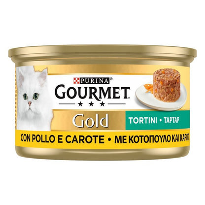 Purina Gourmet Gold Tortini con pollo e carote 85g