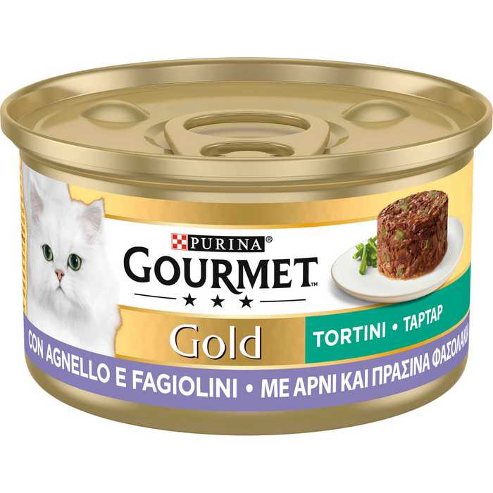 Purina Gourmet Gold Tortini con agnello e fagiolini 85g