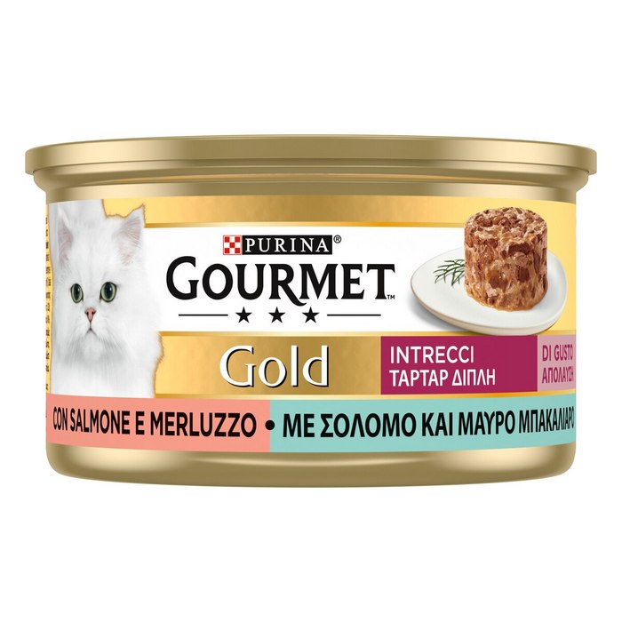 Purina Gourmet Gold Intrecci salmone e merluzzo 85g