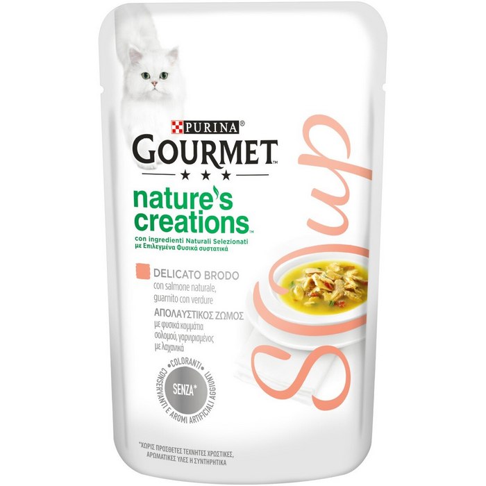 Purina Gourmet Nature's Creation Soup salmone e verdure 40g