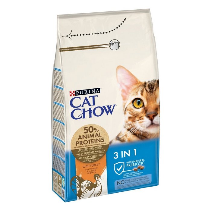 Purina Cat Chow Adult 3 in 1 ricco in tacchino - PURINA - 66184933638522