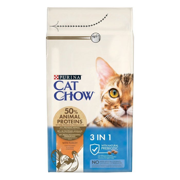 Purina Cat Chow Adult 3 in 1 ricco in tacchino - PURINA - 66184934228346