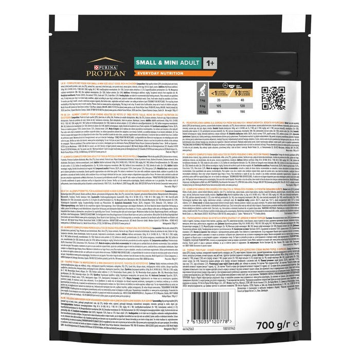Purina Pro Plan Small&Mini Adult Everyday Nutrition ricco in pollo