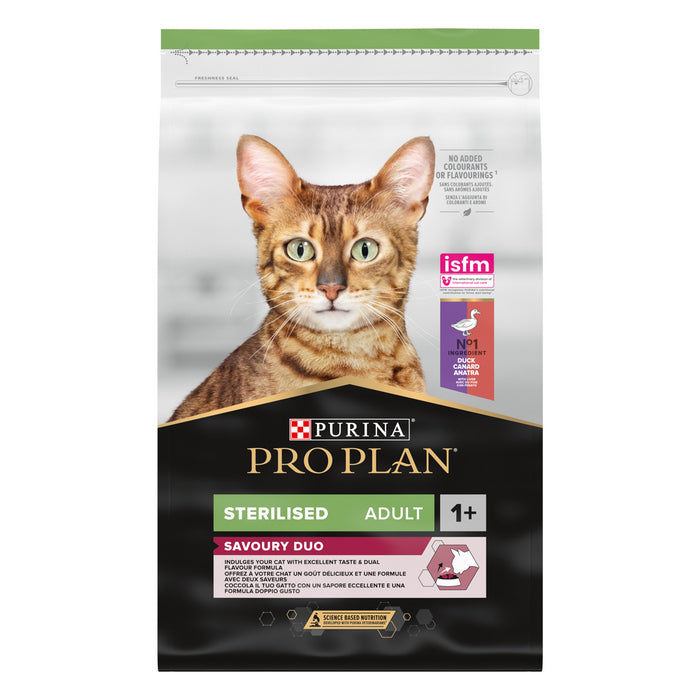 Purina Pro Plan Adult Sterilised Savoury Duo ricco in anatra e fegato