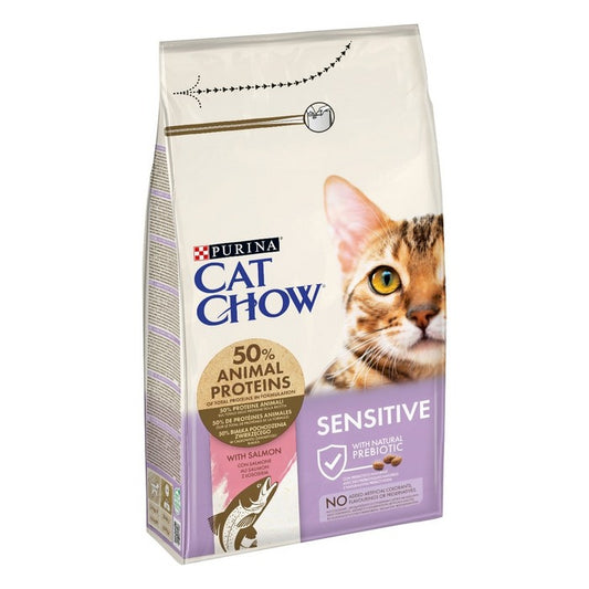 Purina Cat Chow Adult Sensitive ricco in salmone - PURINA - 66184950645114