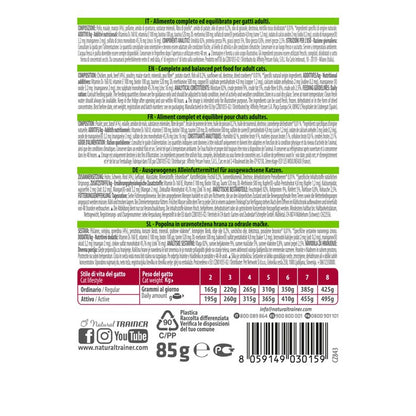 Natural Trainer Cat Adult con Manzo 85g