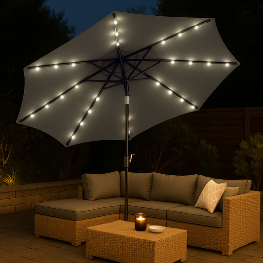 Ombrellone da giardino con LED e anti-vento 270 cm - Zen - BEST - 65854115479930