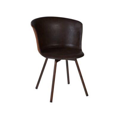 Kir Pur sedia imbottita - Sedia Kir Pur in stile vintage/industriale. Realizzata in ferro e poliuretano. Seduta imbottita ed