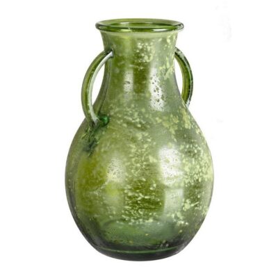 Vaso Arleen anfora verde - Vaso Arleen Anfora realizzato in vetro riciclato.