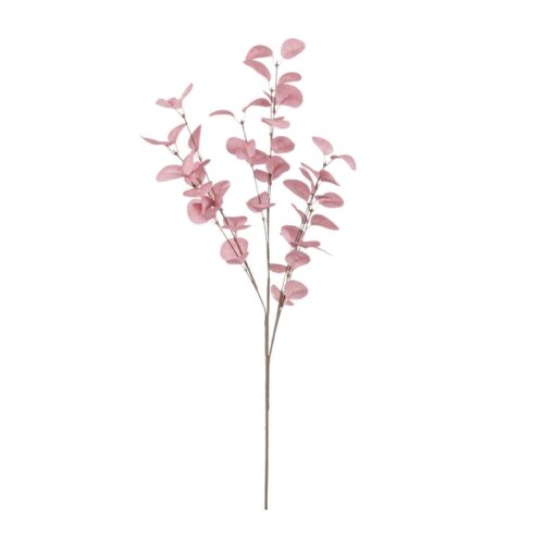 RAMO EUCALYPTUS CINEREA ROSA - Decorazione natalizia ramo di Eucalyptus Cinerea rosa, realizzata in polietilene e fil di fer
