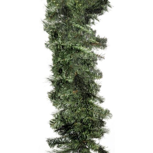 GHIRLANDA NATALIZIA CM270 - Ghirlanda natalizia per decorazione realizzata in PVC di colore verde naturale. Dimensioni cm 30