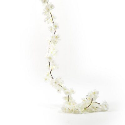 RAMO CADENTE DI PESCO IN FIORE 180CM - Ramo cadente di pesco in fiore per decorazione, dimensioni 180 cm.