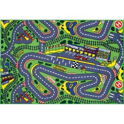 Tappeto gioco Road - Tappeto road con superfice inferiore antiscivolo, con disegni di strade e incroci! Ottimo tappeto per f