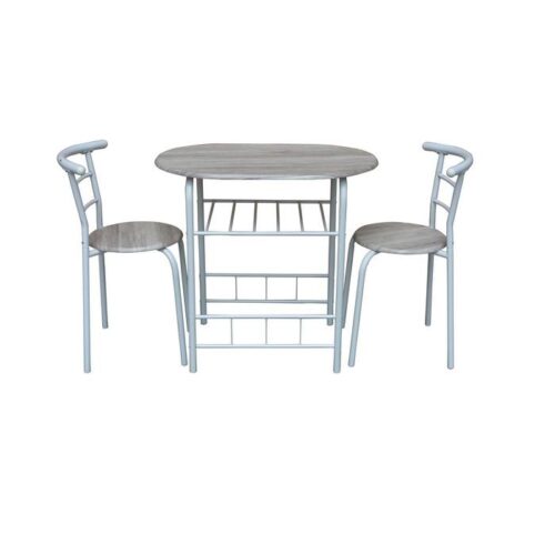 Set tavolo con 2 sedie salvaspazio in metallo e MDF - Liverpool - Il Set Tavolo e 2 Sedie Liverpool è la scelta ideale per c