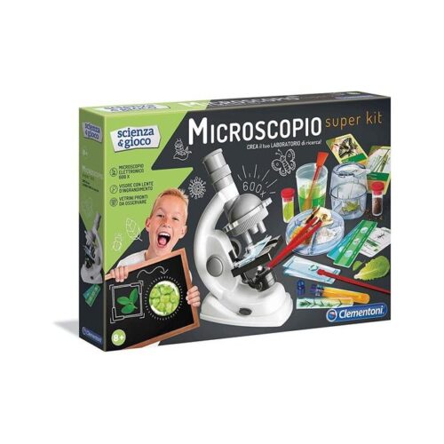 MICROSCOPIO SUPER KIT - Un vero e affascinante microscopio facile da utilizzare per studiare il microcosmo intorno annoi con