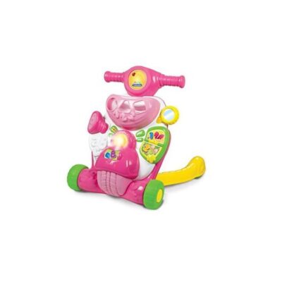 VALENTINA PRIMI PASSI SCOOTERINA - Gioco 2 in 1: è uno scooterino tutto rosa pensato per accompagnare le bambine durante la