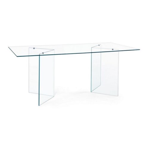 TAVOLO IRIDE RETTANGOLARE 180X90 - Se stai cercando un Tavolo in vetro rettangolare, Iride è il tavolo in vetro di Bizzotto