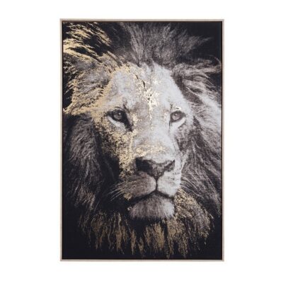 QUADRO C-C BOLD 906 82X122 - Questo quadro con stampa su tela rappresentante un leone, è il complemento perfetto per il tuo
