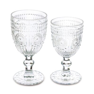 SET 12PZ GRACE - Set bicchieri di ottima qualità. Il set comprende 12 pezzi tra cui 6 calici da vino e 6 per l'acqua. Realiz