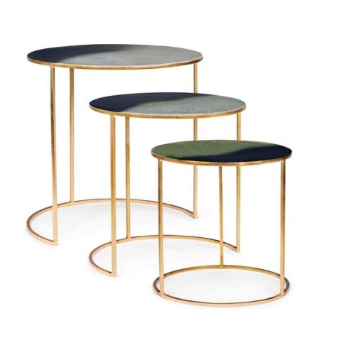 Tavolino tondo dorato Desur - Desur è il Tavolino in stile contemporaneo firmato Bizzotto. Questo tavolino dalle forme geome