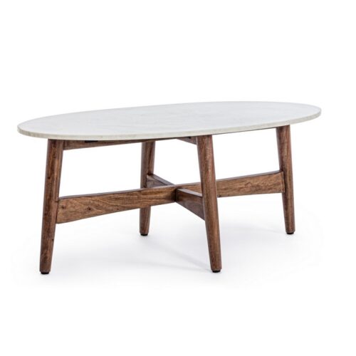 TAVOLINO ALBANY OVALE 105X55 - Albany è il tavolino dallo stile minimale realizzato da Bizzotto, conosciuto brand che pone u
