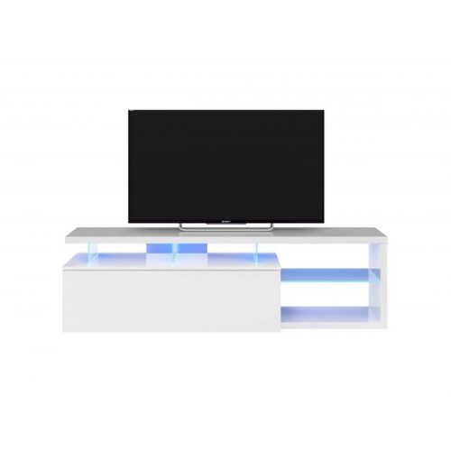 BLUE-TECH MOBILE PORTA TV + 1 ANTA + LUCI LED - Se stai cercando un mobile TV per il tuo salotto o per la tua cameretta, Blu