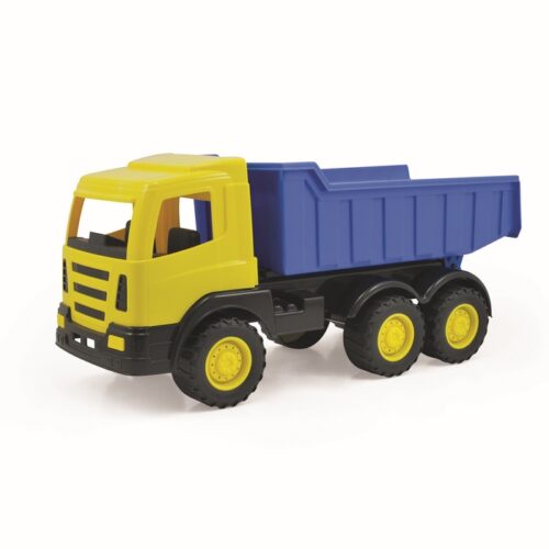 MEGA EUROTRUCK CAMION GIOCO PER BAMBINI 70CM - Grande camion giocattolo con cassone ribaltabile e ruote in plastica bicolore