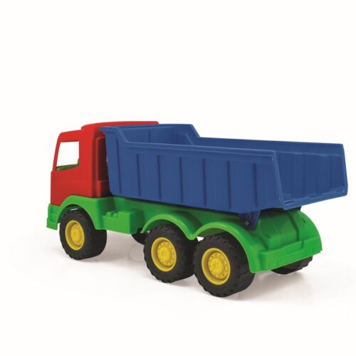 MEGA EUROTRUCK CAMION GIOCO PER BAMBINI 70CM - Grande camion giocattolo con cassone ribaltabile e ruote in plastica bicolore