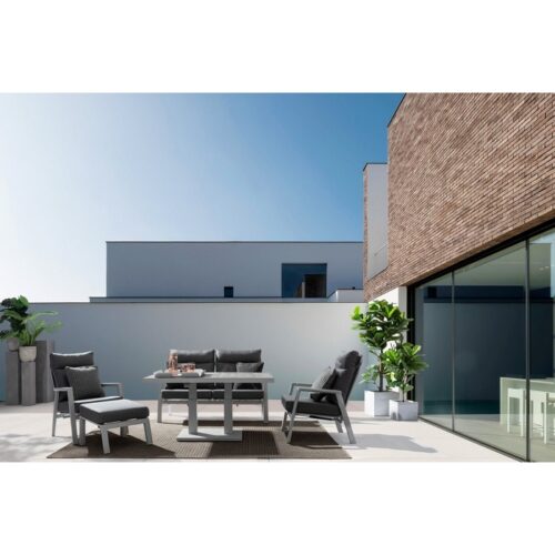 Divano da giardino in alluminio reclinabile Kledi - Se vuoi arredare il tuo giardino in stile moderno, la Linea Kledi di Biz