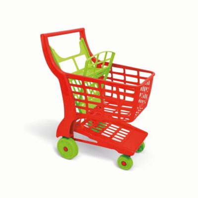 GIOCATTOLO CARRELLO SPESA - Carrello giocattolo per la spesa come in un vero supermercato. È dotato di quattro ruote in plas