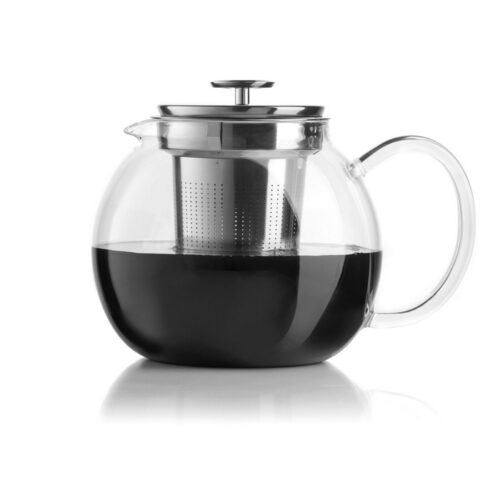 INFUSIERA TEA POT IN VETRO 1 LT - Infusiera Teapot di ottima qualità realizzata in vetro borosilicato. Presenta un filtro in