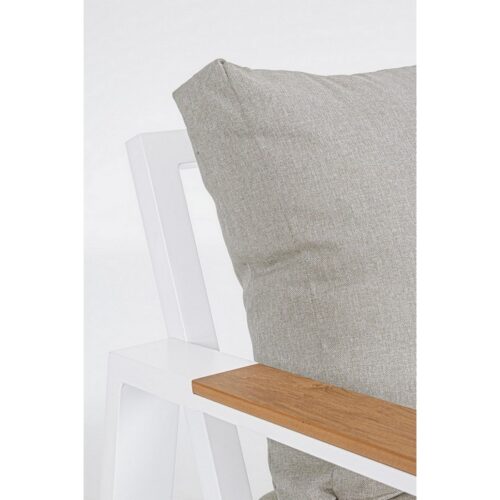 Salotto da giardino in alluminio con cuscini - Einar - Splendido salotto Einar con particolarità in polywood: arreda il tuo