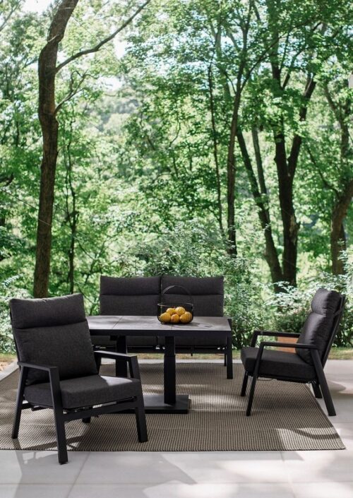 Divano da giardino in alluminio reclinabile Kledi - Se vuoi arredare il tuo giardino in stile moderno, la Linea Kledi di Biz