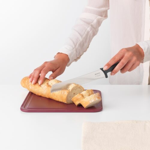 COLTELLO PANE - Il coltello da pane di Brabantia è tagliato per gli amanti del pane.La lunga lama in acciaio di alta qualità
