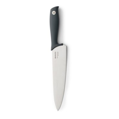 COLTELLO CHEF - Questo coltello da chef Brabantia è tagliato per gli chef appassionati.Con la sua lama in acciaio ampia e lu