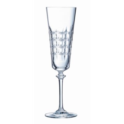 SET 3 FLUTE NINON 17CL - Il bicchiere Ninon si distingue per il suo aspetto semplice, e per il suo vetro ultra resistente, c