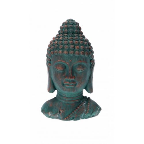 TESTA BUDDHA CEMENTO CM18X14XH26,5 - Se stai cercando una decorazione unica per i tuoi ambienti, la nostra statua Buddha in