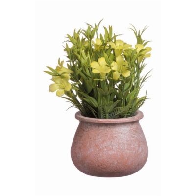 VASO+FIORI X DEC ASS3COL D11XH22 - Vaso di fiori per decorazione, con finiture in colori assortiti. Dimensioni 11x22h cm.