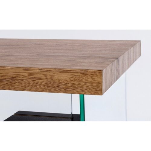 SCRIVANIA 2M LINE WOOD NERO 120X50 - La scrivania Line Wood è un ottimo complemento di arredo sia per il tuo ufficio che per