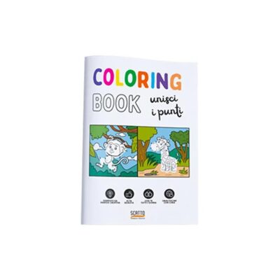 ALBUM COLORING BOOK A4 - Album per bambini da colorare e completare. Formato A4, modelli assortiti.