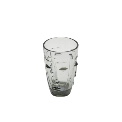 Bicchiere con faccia in vetro colorato - Bicchiere con faccia svasato realizzato in vetro di qualità. La finitura di questo