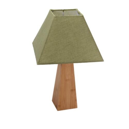 Lampada in legno naturale - Quadro - Lampada da tavolo realizzata in legno naturale in forma quadrata. Ottimo prodotto di ar