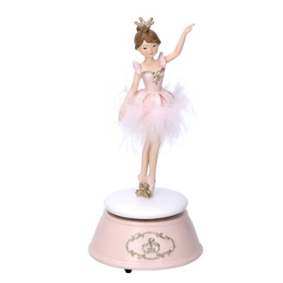 Statuetta ballerina in resina - Statuetta ballerina con base decorativa e tutù.Ottimo accessorio da inserire nella tua casa