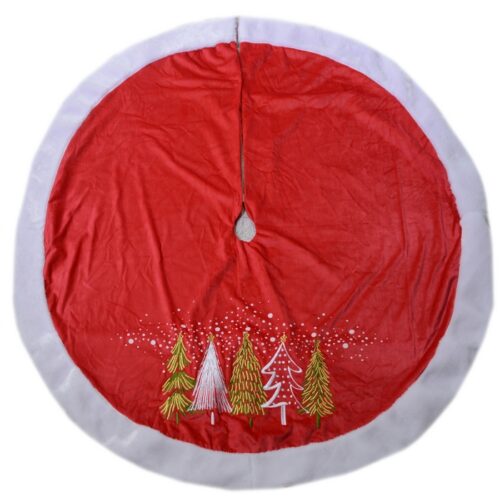Copribase albero di Natale rosso - Copribase albero di natale realizzato in tessuto. Ideale per coprire al meglio e dare un