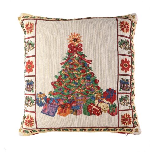 Cuscino natalizio con albero e regali - Cuscino decorativo natalizio Xmass Tree è un ottimo accessorio da inserire nella tua