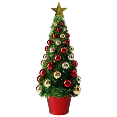 ALBERELLO CON PALLINE 16X16X39,5 - Alberello natalizio con palline è un ottima decorazione natalizia per i tuoi spazi e per