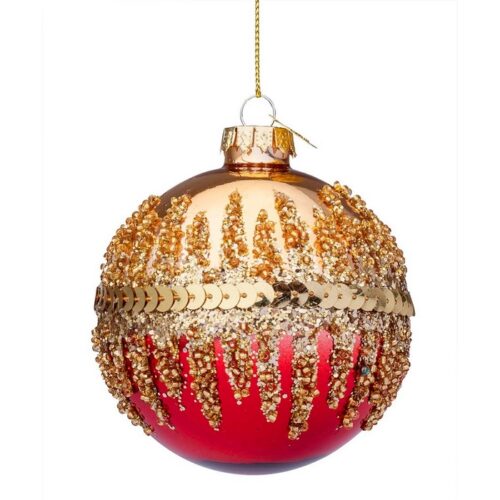 Palla di Natale in vetro con glitter e paillettes - Show - Il Natale è la festa più attesa dell'anno. Per questo motivo ador