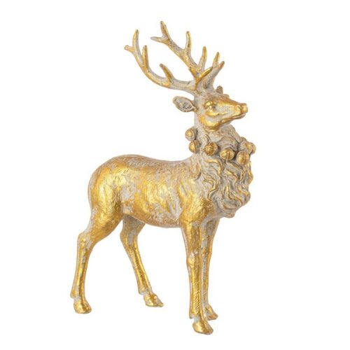 Statua Cervo dorato per decorazione natalizia 23 cm - Mira - Amiamo offrire ai nostri clienti la più vasta selezione di arti
