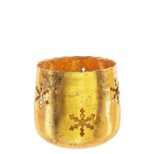 Portacandela in metallo dorato con fiocchi - Maya - Amiamo offrire ai nostri clienti la più vasta selezione di articoli nata