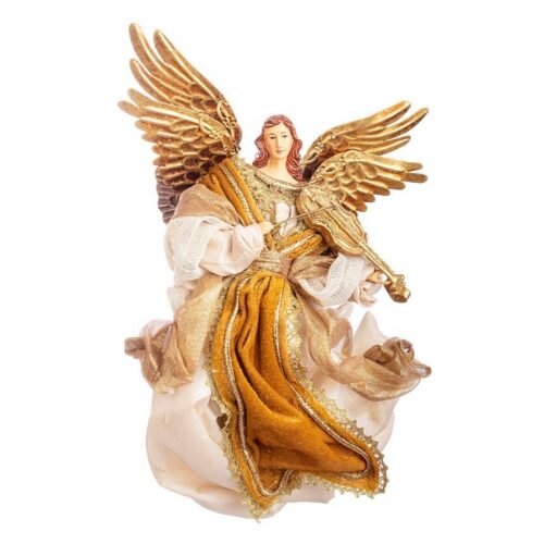 Angelo nativita' color oro 28 cm - Eden - La statua è realizzata in resina con la massima cura nei dettagli.Le statue del pr